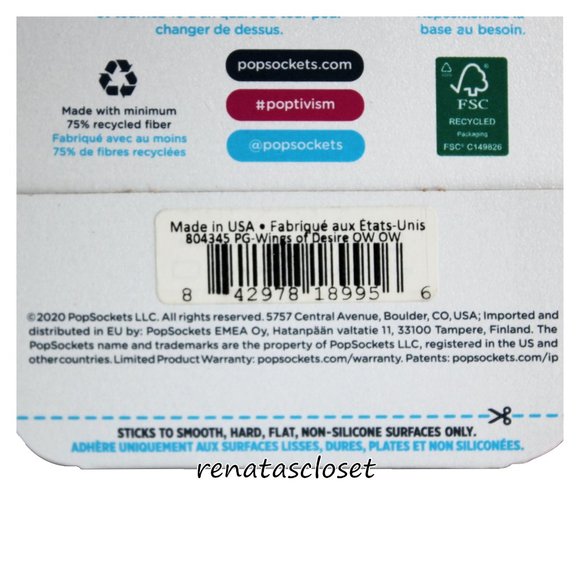 PopSocket PopGrip Wings of Desire Cellphone Grip & Stand NIP - Picture 7 of 8